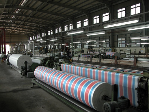 How Hong Kong's red, white and blue bags and striped fabrics are